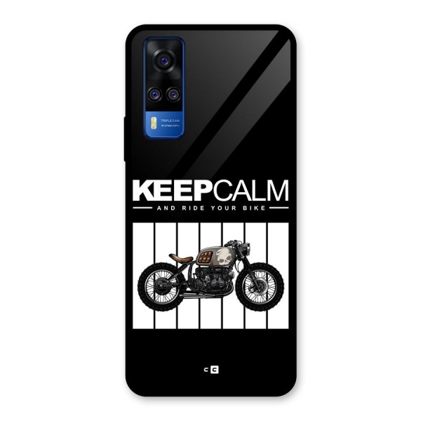 Keeps Calm Glass Back Case for Vivo Y51