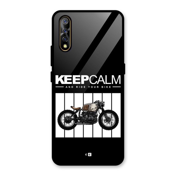 Keeps Calm Glass Back Case for Vivo Z1x