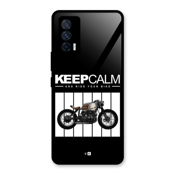 Keeps Calm Glass Back Case for Vivo iQOO 7 5G