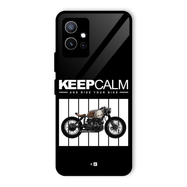 Keeps Calm Glass Back Case for Vivo iQOO Z6