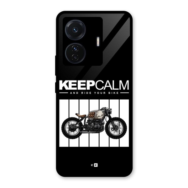 Keeps Calm Glass Back Case for Vivo iQOO Z6 Pro