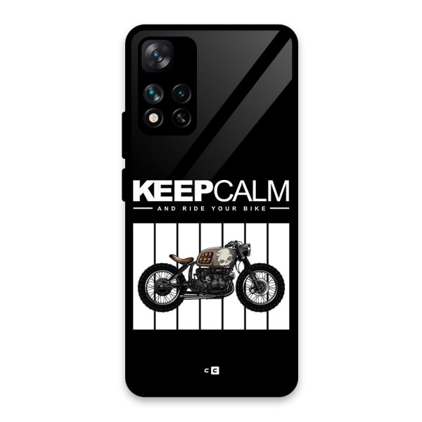 Keeps Calm Glass Back Case for Xiaomi 11i HyperCharge 5G