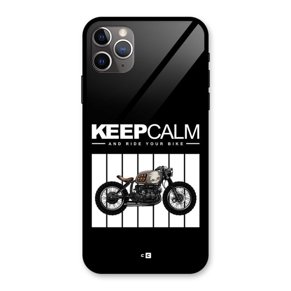 Keeps Calm Glass Back Case for iPhone 11 Pro Max