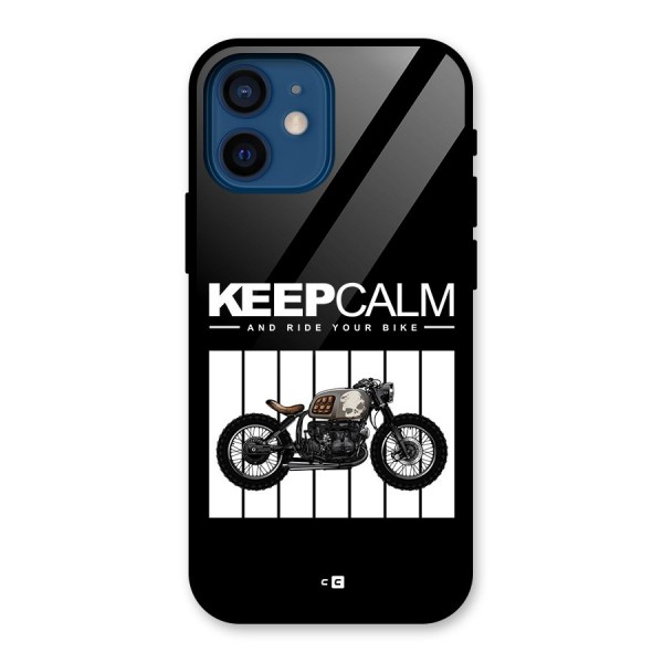 Keeps Calm Glass Back Case for iPhone 12 Mini