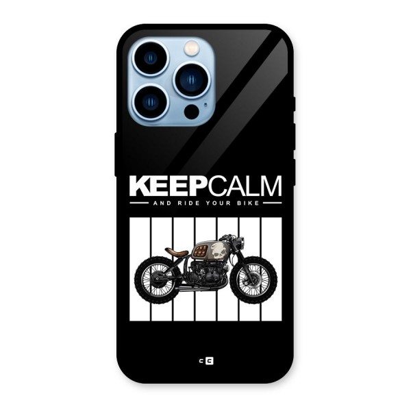 Keeps Calm Glass Back Case for iPhone 13 Pro