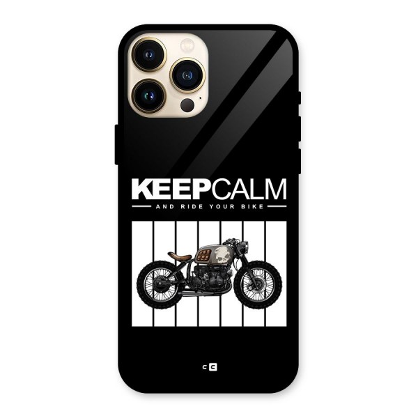 Keeps Calm Glass Back Case for iPhone 13 Pro Max