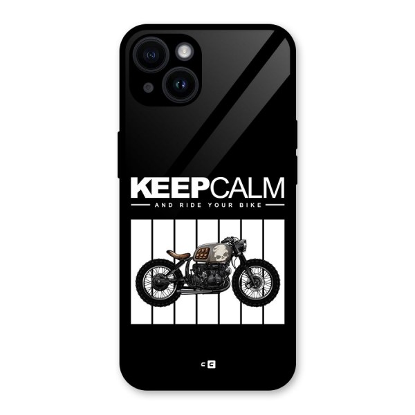 Keeps Calm Glass Back Case for iPhone 14