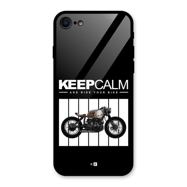 Keeps Calm Glass Back Case for iPhone SE 2020