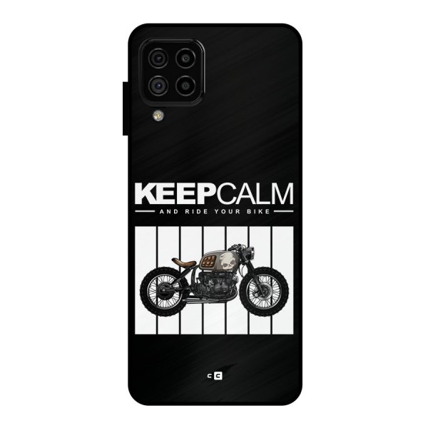 Keeps Calm Metal Back Case for Galaxy A22 4G