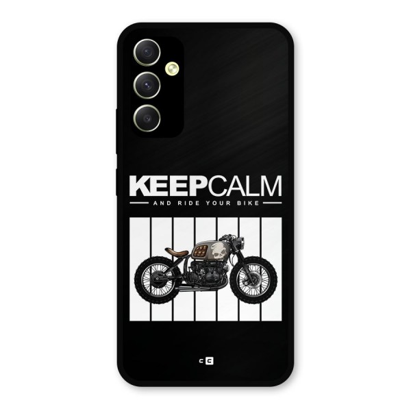 Keeps Calm Metal Back Case for Galaxy A34