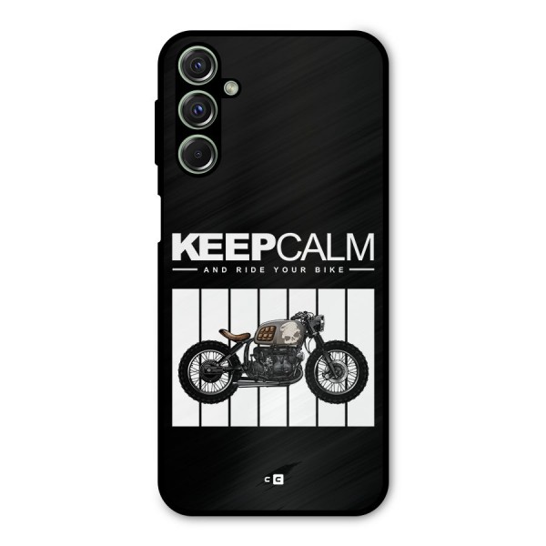 Keeps Calm Metal Back Case for Galaxy F34