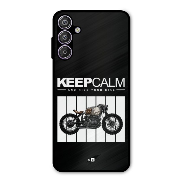 Keeps Calm Metal Back Case for Galaxy M15