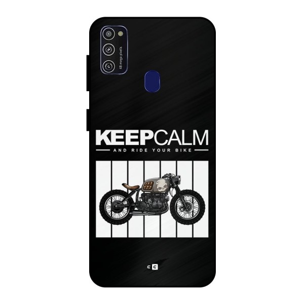 Keeps Calm Metal Back Case for Galaxy M21