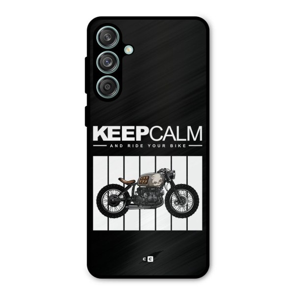 Keeps Calm Metal Back Case for Galaxy M55 5G