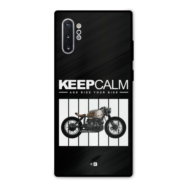 Keeps Calm Metal Back Case for Galaxy Note 10 Plus