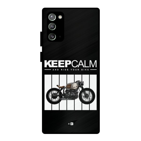 Keeps Calm Metal Back Case for Galaxy Note 20