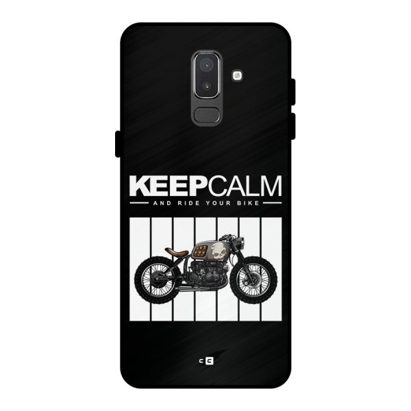 Keeps Calm Metal Back Case for Galaxy On8 (2018)