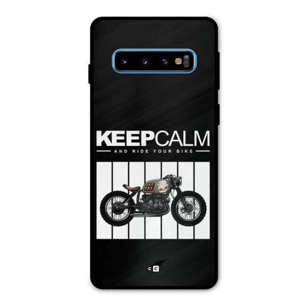 Keeps Calm Metal Back Case for Galaxy S10