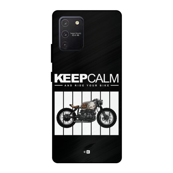 Keeps Calm Metal Back Case for Galaxy S10 Lite