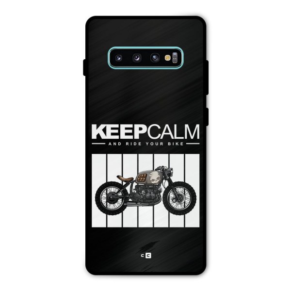 Keeps Calm Metal Back Case for Galaxy S10 Plus