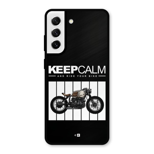 Keeps Calm Metal Back Case for Galaxy S21 FE 5G