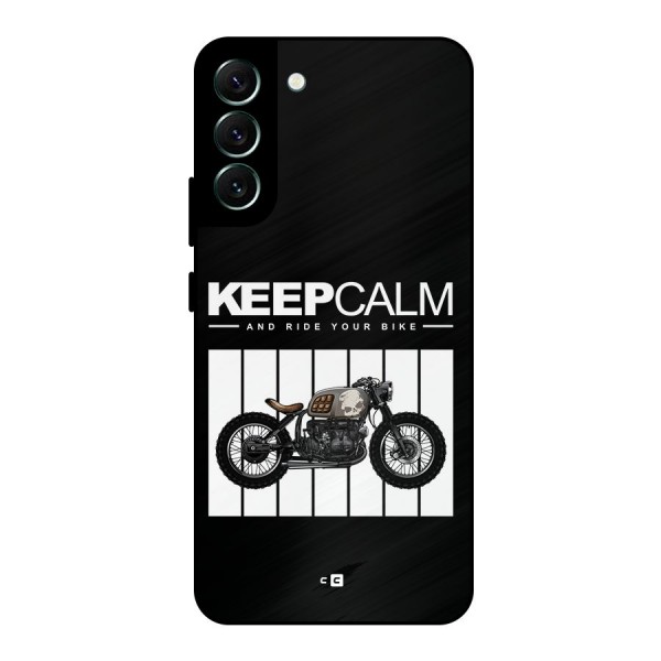 Keeps Calm Metal Back Case for Galaxy S22 Plus 5G