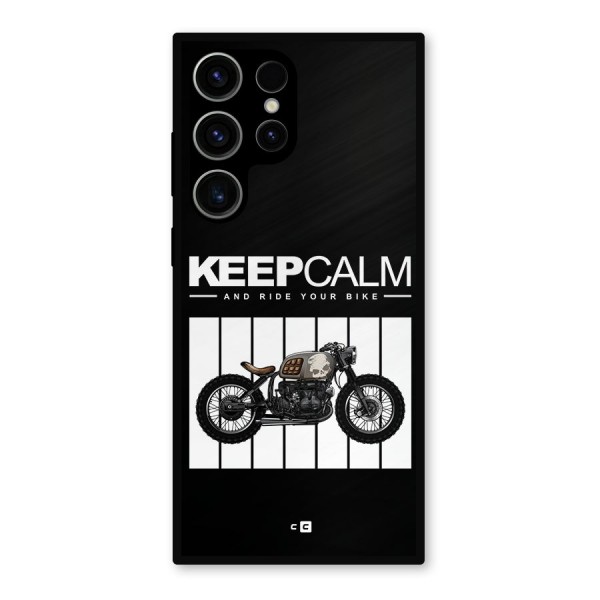 Keeps Calm Metal Back Case for Galaxy S23 Ultra