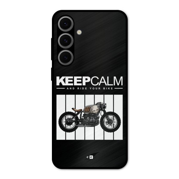 Keeps Calm Metal Back Case for Galaxy S24 FE