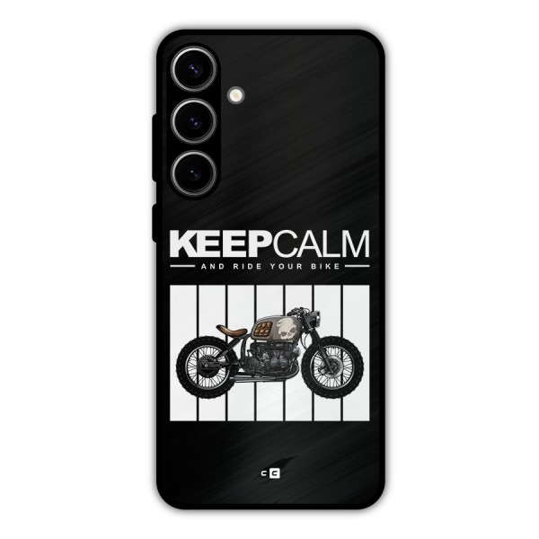 Keeps Calm Metal Back Case for Galaxy S24 Plus