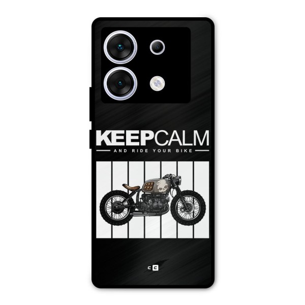 Keeps Calm Metal Back Case for Infinix Zero 30 5G