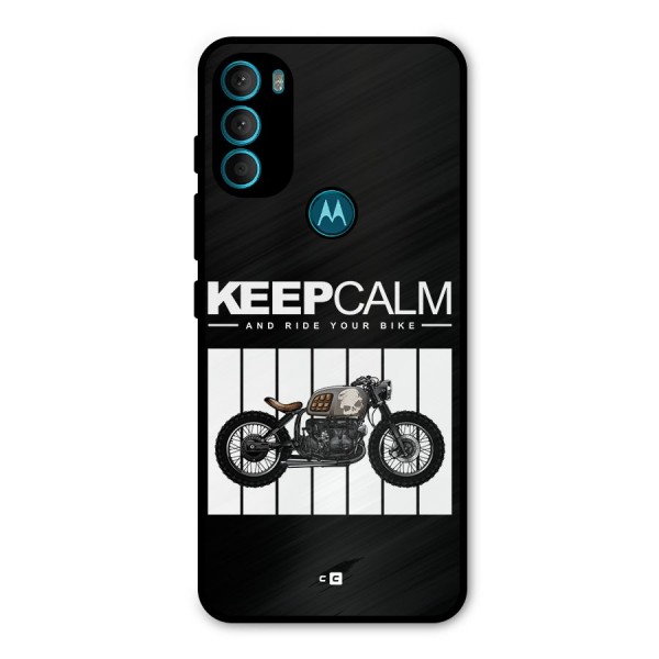 Keeps Calm Metal Back Case for Moto G71 5G