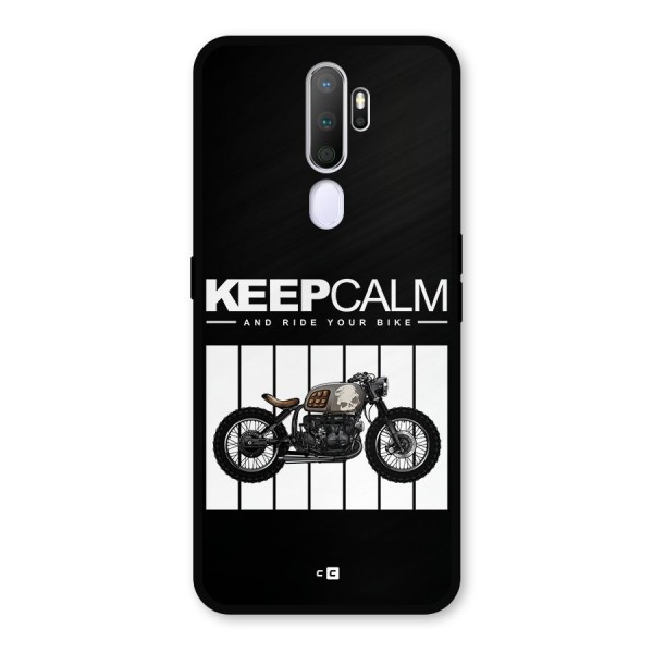 Keeps Calm Metal Back Case for Oppo A9 (2020)