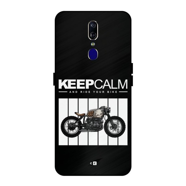 Keeps Calm Metal Back Case for Oppo F11