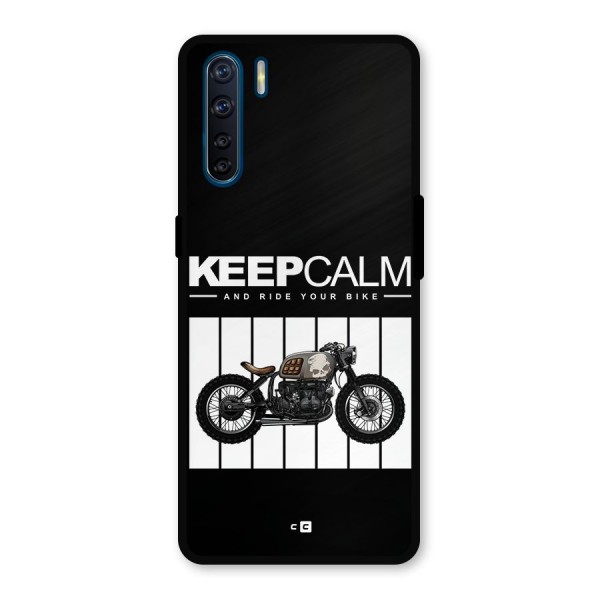 Keeps Calm Metal Back Case for Oppo F15