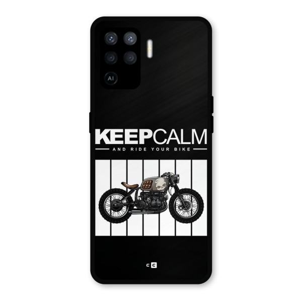 Keeps Calm Metal Back Case for Oppo F19 Pro