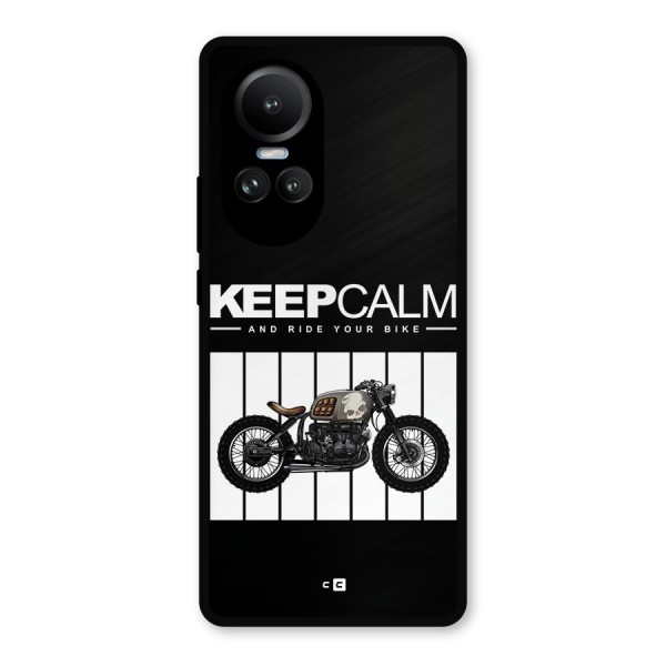 Keeps Calm Metal Back Case for Oppo Reno10