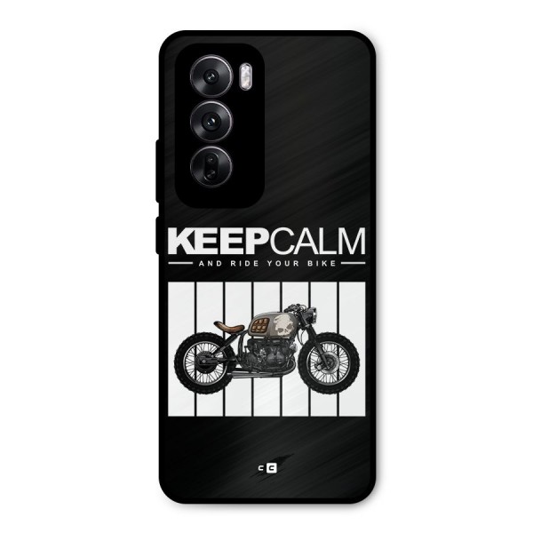 Keeps Calm Metal Back Case for Oppo Reno12