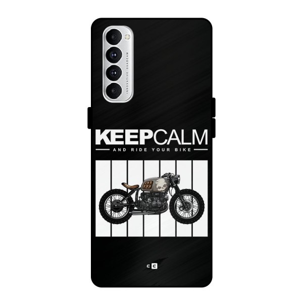 Keeps Calm Metal Back Case for Oppo Reno4 Pro