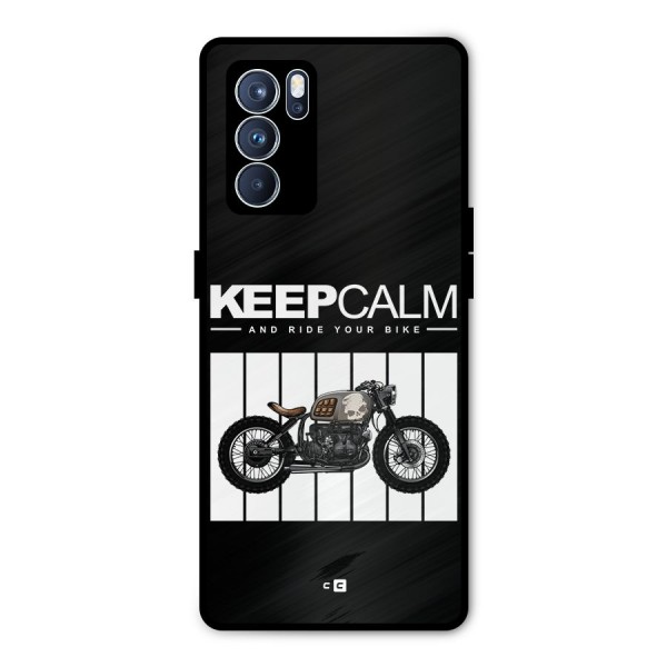 Keeps Calm Metal Back Case for Oppo Reno6 Pro 5G