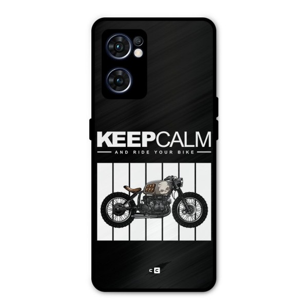 Keeps Calm Metal Back Case for Oppo Reno7 5G