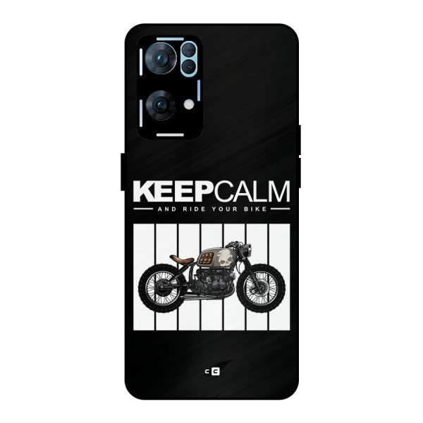 Keeps Calm Metal Back Case for Oppo Reno7 Pro 5G