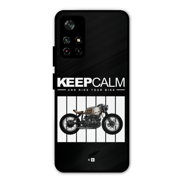 Keeps Calm Metal Back Case for Poco M4 Pro 5G