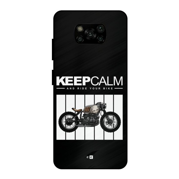 Keeps Calm Metal Back Case for Poco X3