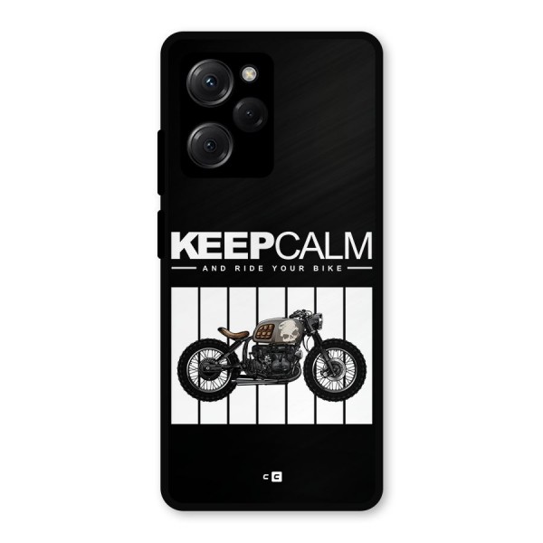 Keeps Calm Metal Back Case for Poco X5 Pro