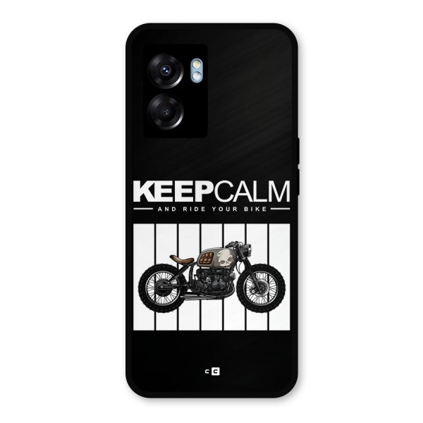 Keeps Calm Metal Back Case for Realme Narzo 50 5G