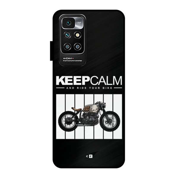 Keeps Calm Metal Back Case for Redmi 10 Prime