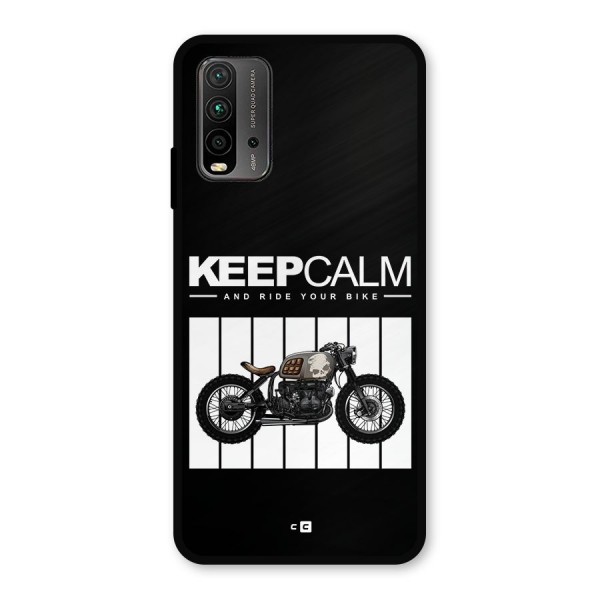 Keeps Calm Metal Back Case for Redmi 9 Power