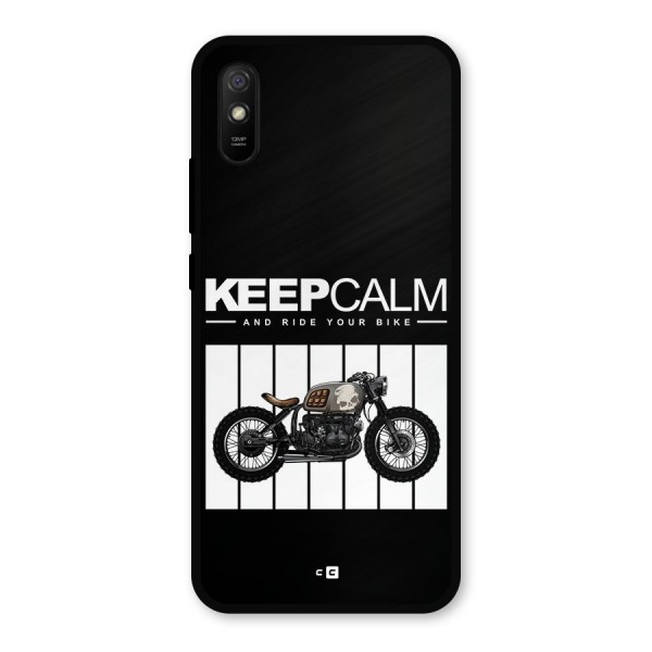 Keeps Calm Metal Back Case for Redmi 9i