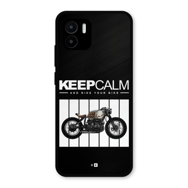 Keeps Calm Metal Back Case for Redmi A1