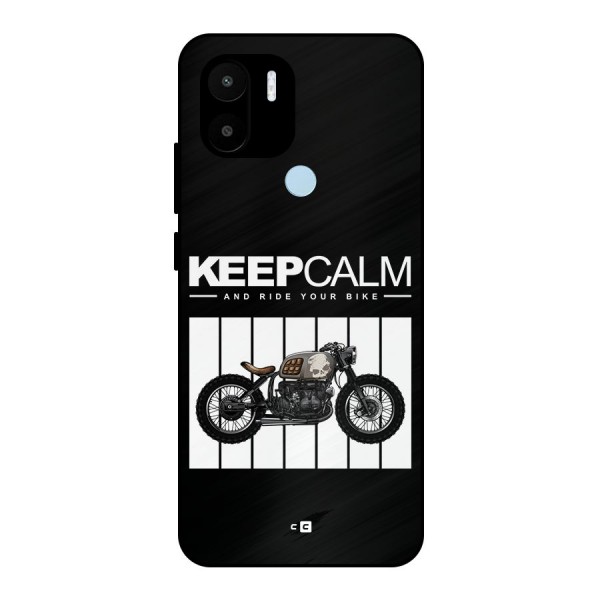 Keeps Calm Metal Back Case for Redmi A1 Plus